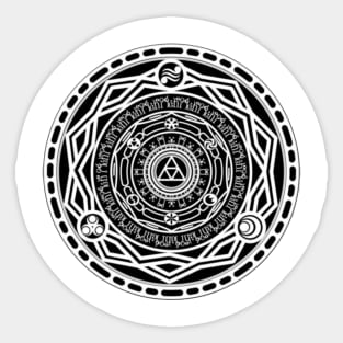 The Twilight Gate - Goddess and Sage symbols Sticker